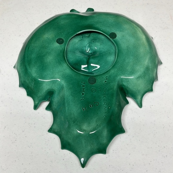 Holly Dish Triple Holly Ceramic - Picture 2 of 6